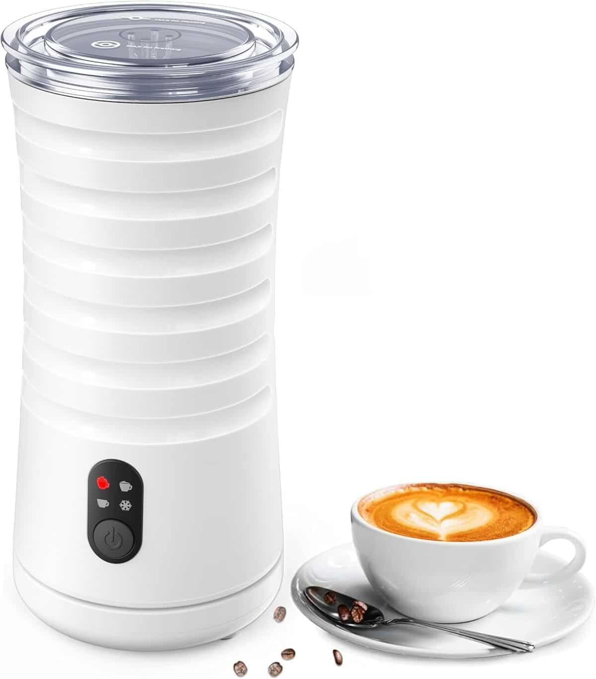 Test du mousseur à lait automatique 4 en 1 240 ml blanc