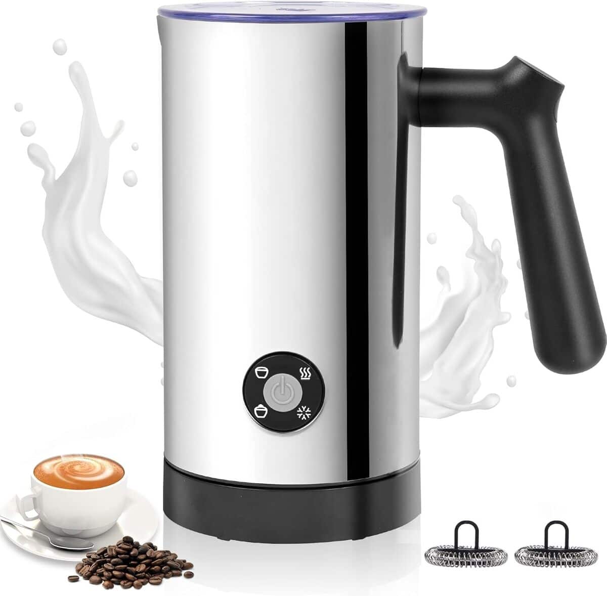 Test du mousseur à lait électrique 4 en 1 en inox