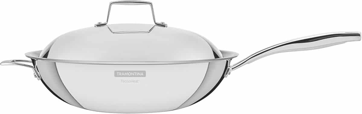 Test du wok Tramontina 3 plis 32 cm : performance et capacité
