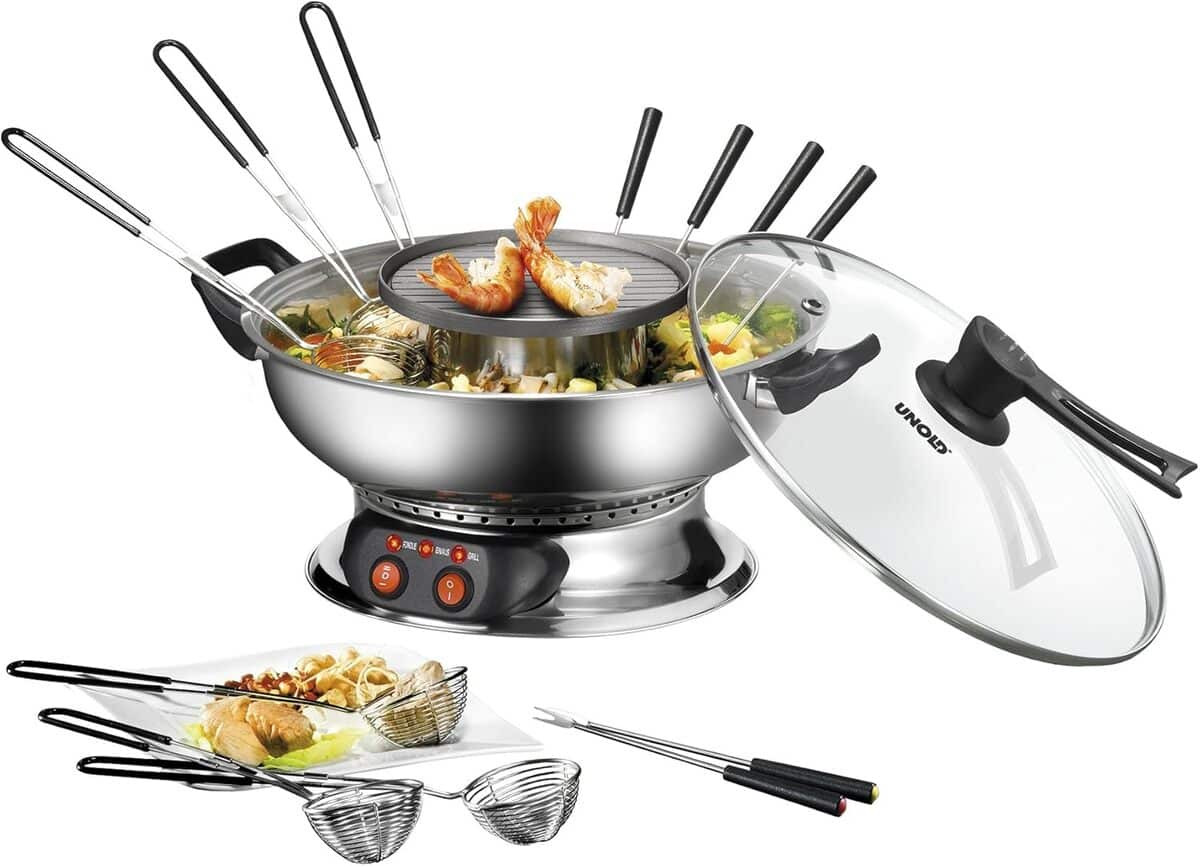 Test : fondue chinoise électrique Unold 48746, 1950 watts