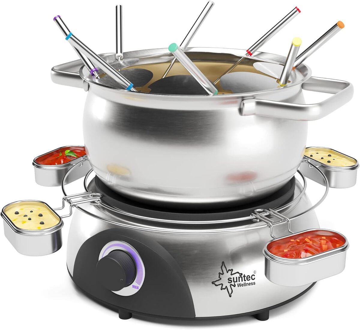Test fondue Suntec Fon de 8014 V2 : performance inoxydable 1400 W