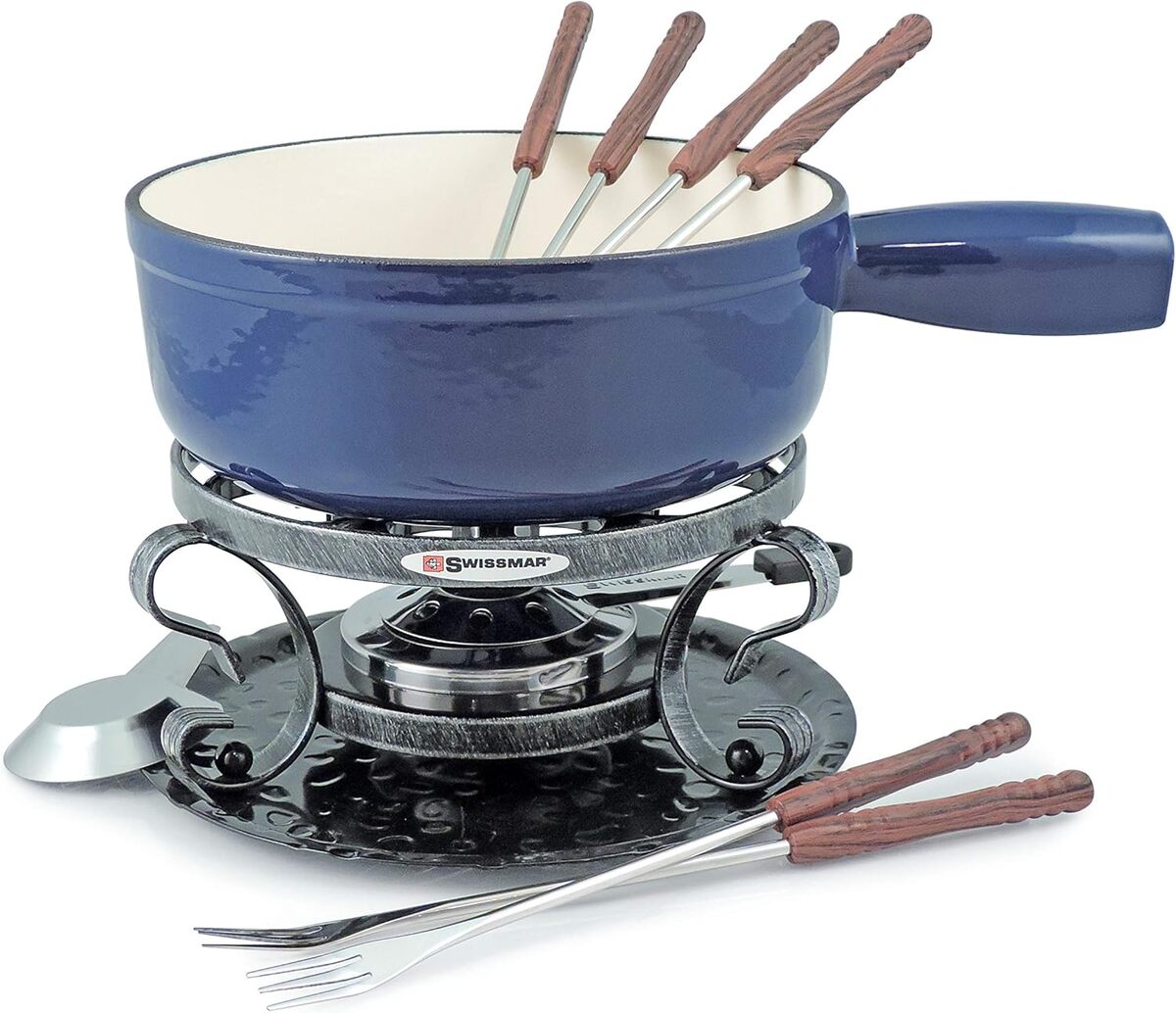 Test : service à fondue Swissmar Lugano rouge cerise