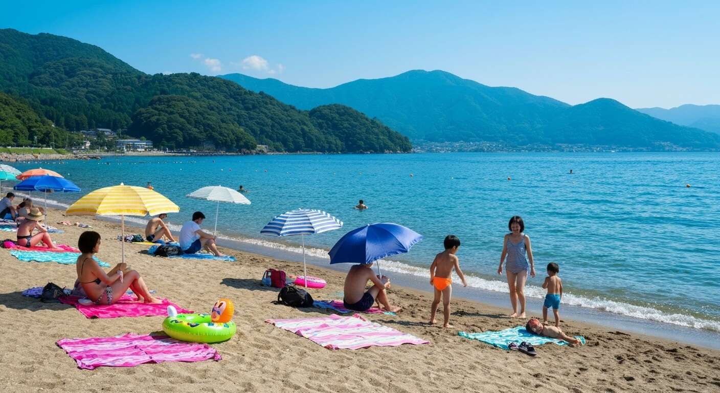 Relaxation sur les plages du lac