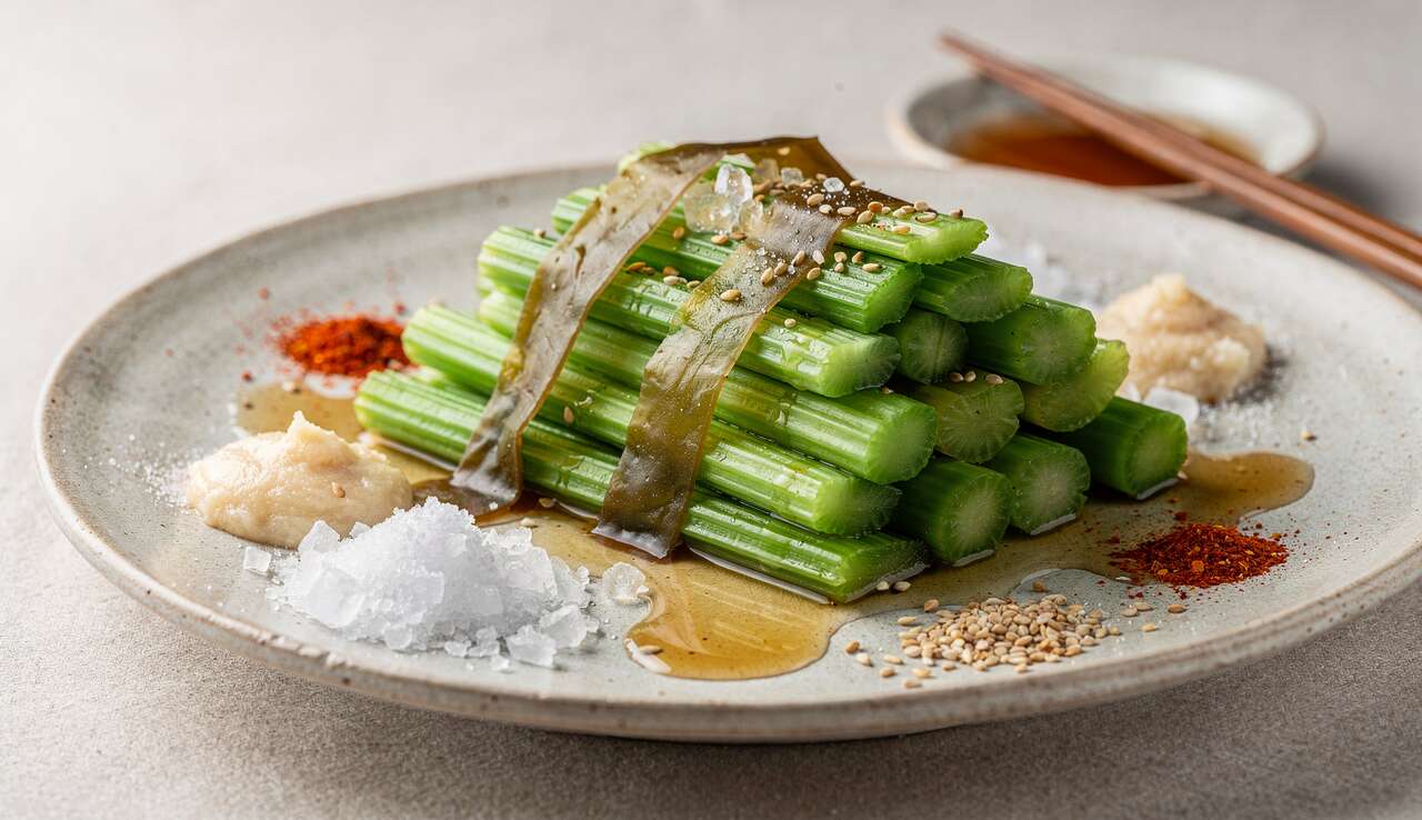 Recette de Tsukemono : pickles de Céleri Japonais