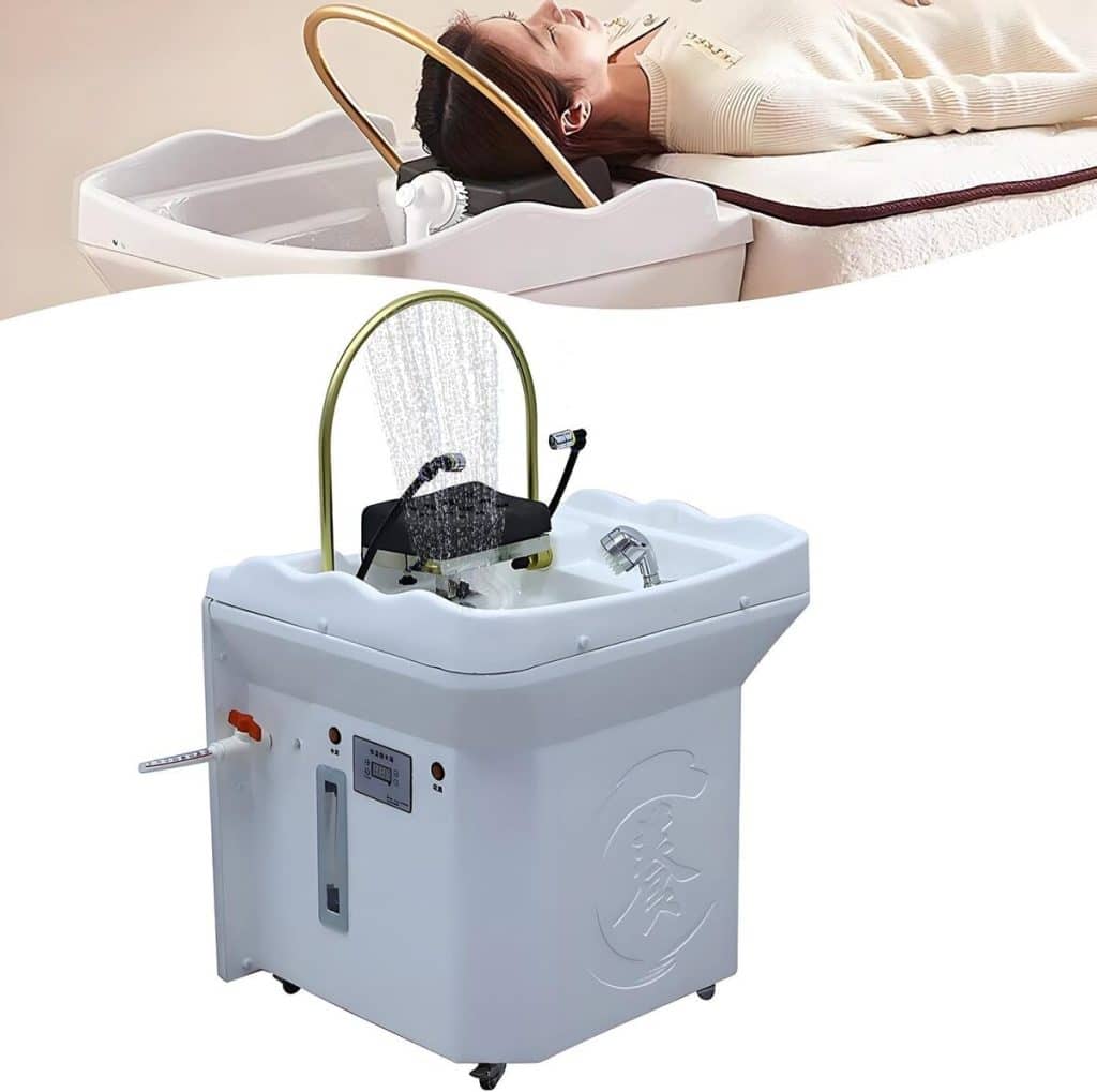 Test : spa japonais l 3000 w avec chromothérapie LED et bac à shampoing mobile