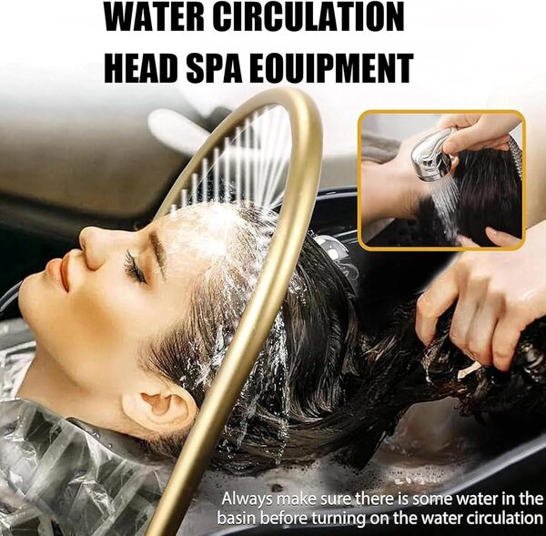 Spa Pour Tête Japonais,équipement Head Spa,Bassin Shampoing à Circulation Eau,Bac Shampoing Thermostatique Portable,Grand Réservoir Eau 60 L,Fumigation,Thérapie Par Lumière,Avec fumigation