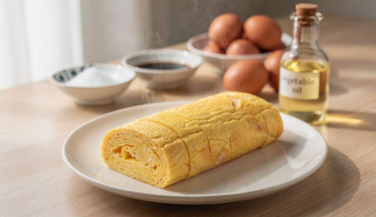 Recette de Dashimaki : l'omelette roulée japonaise Tamagoyaki