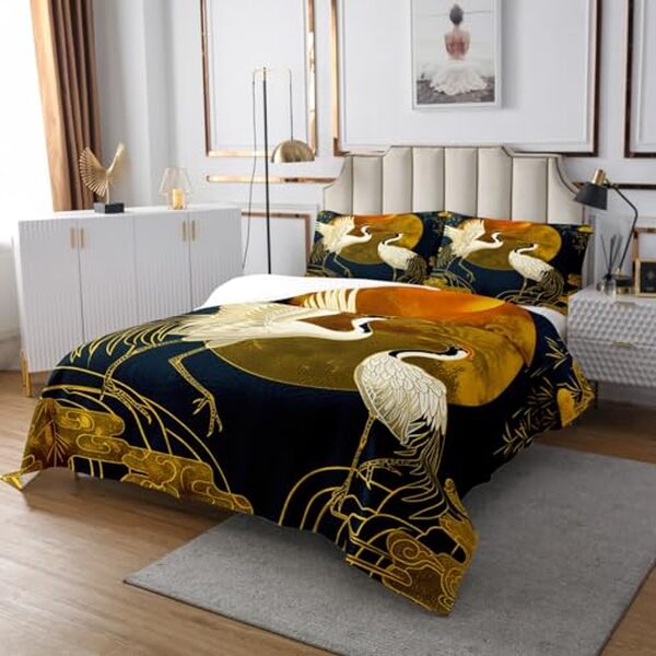 Découvrez l'essence de l'élégance japonaise avec notre avis détaillé sur la parure de lit grue et soleil : style, qualité et confort au rendez-vous pour une chambre sereine et harmonieuse