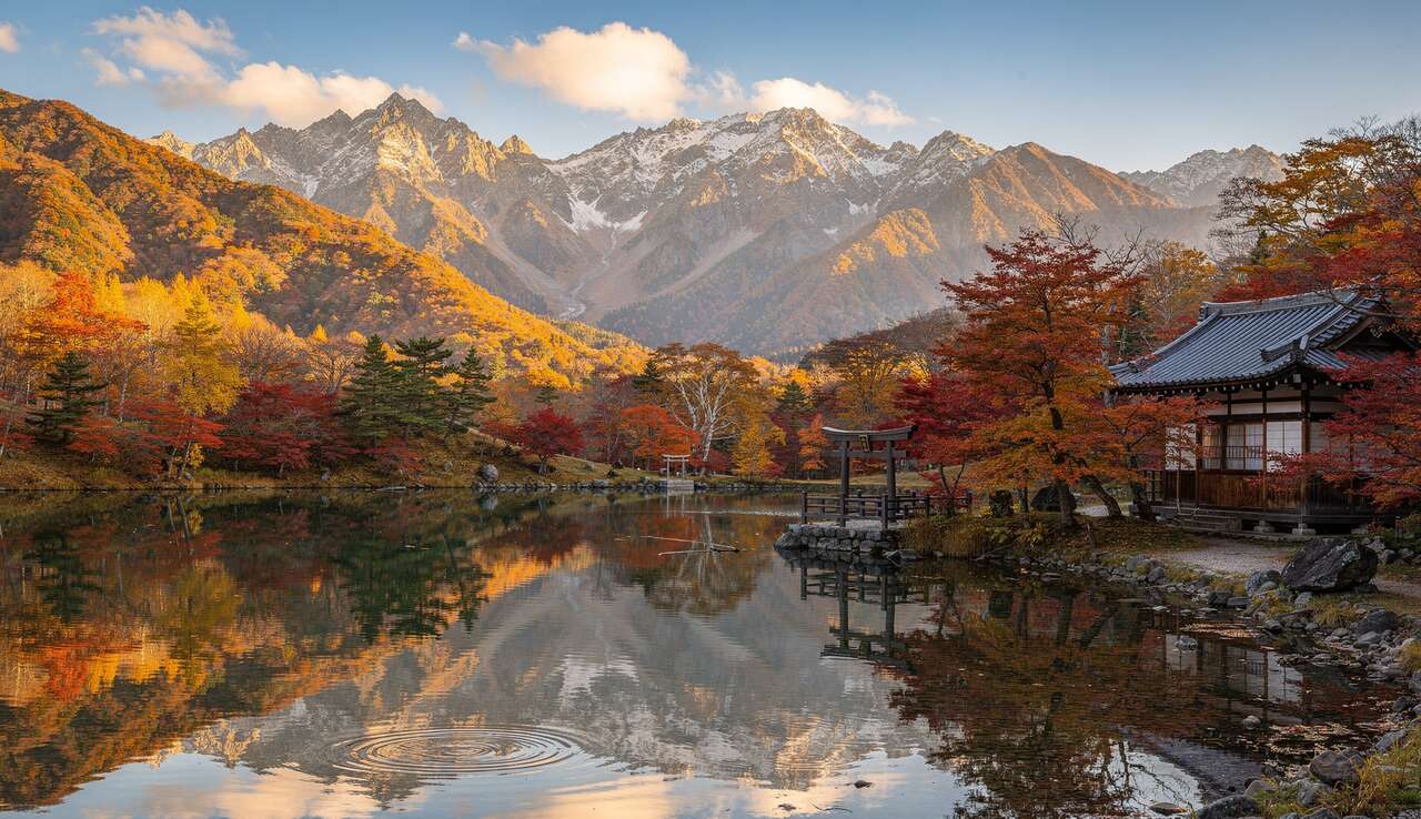 Les paysages spectaculaires des alpes japonaises