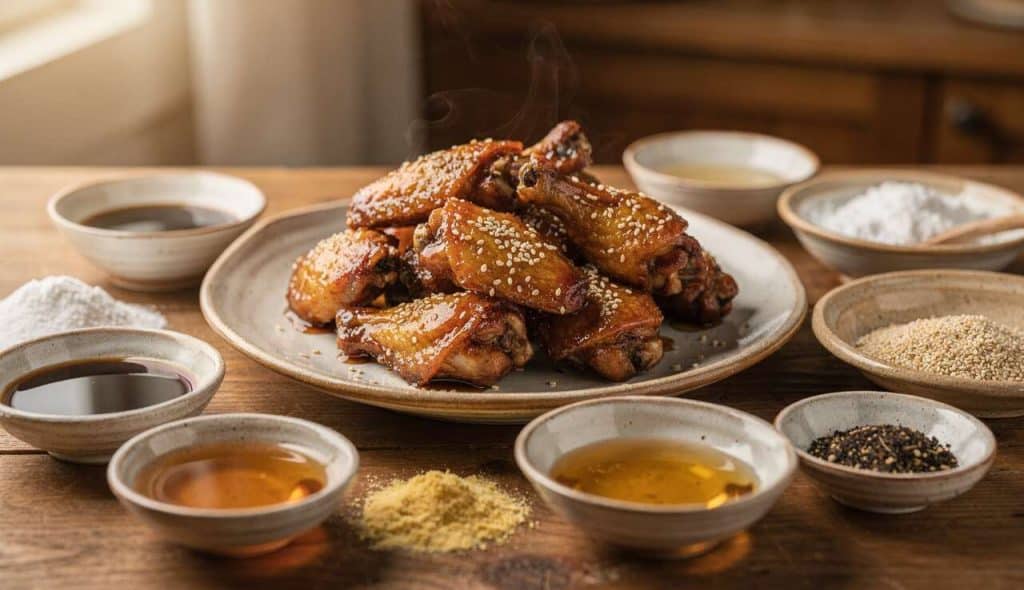 Recette de Tebasaki : ailes de Poulet Sauce Soja Caramélisée et Sésame