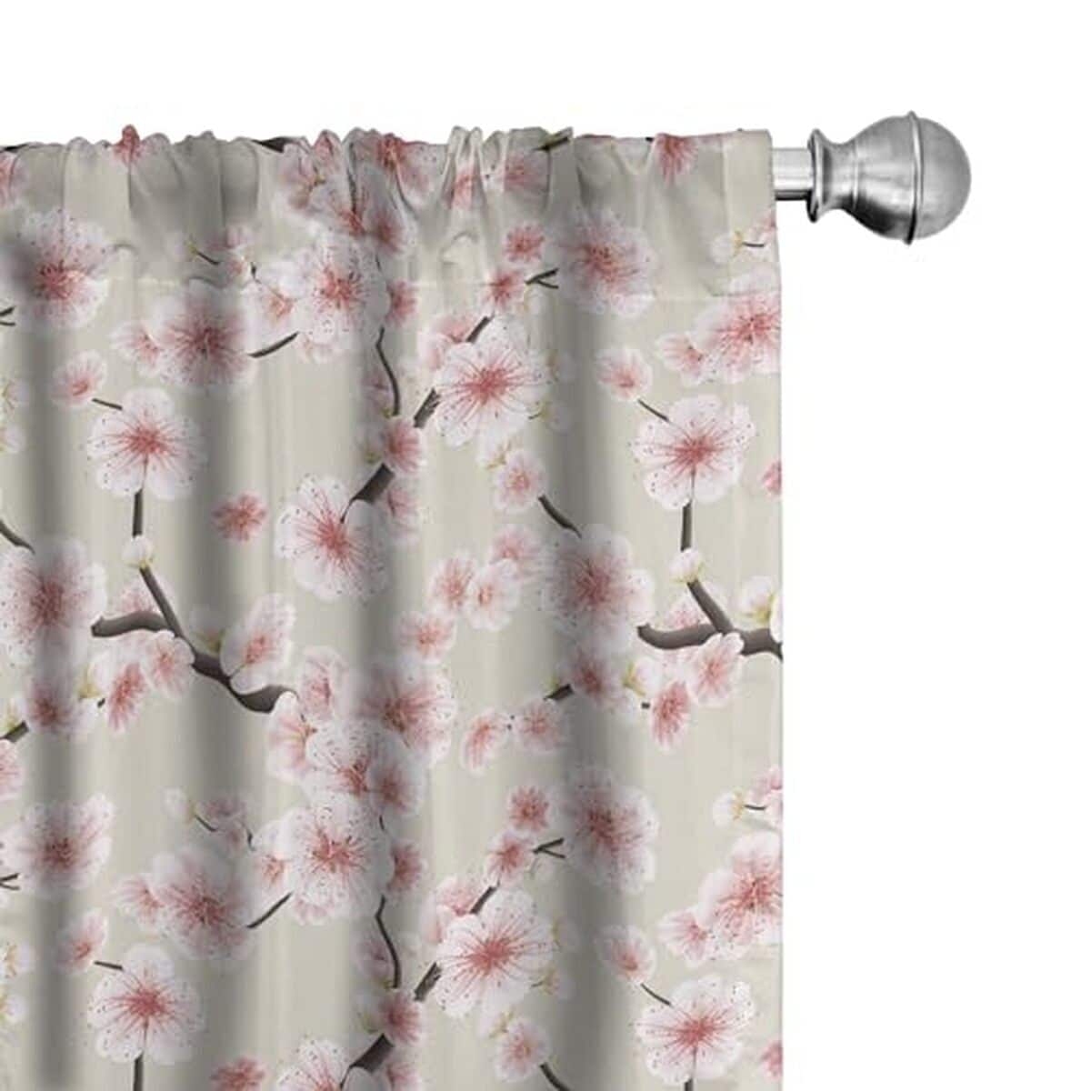 Test : rideaux légers fleurs japonaises Ambesonne East Window