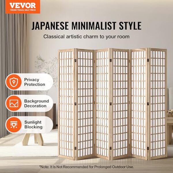 Découvrez notre test complet du paravent japonais pliable VEVOR à 6 panneaux : élégance, fonctionnalité et style traditionnel réunis dans un seul produit.