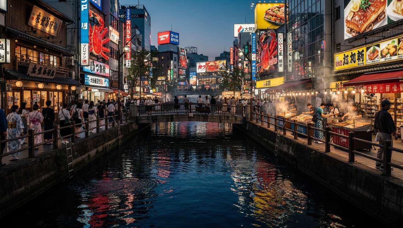 Dotonbori, un paradis culinaire &agrave; osaka