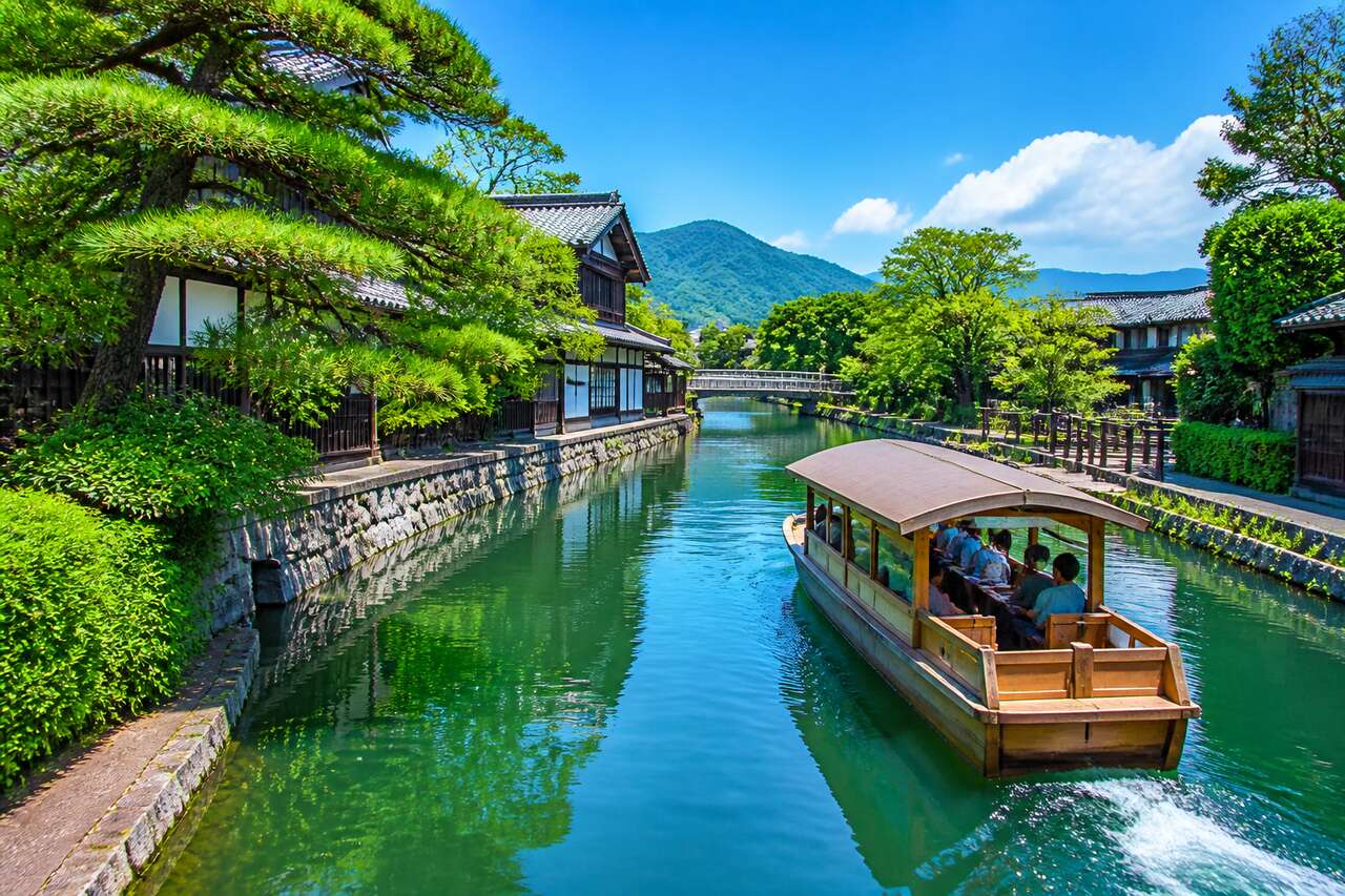 Croisière sur le canal du lac Biwa à Kyoto