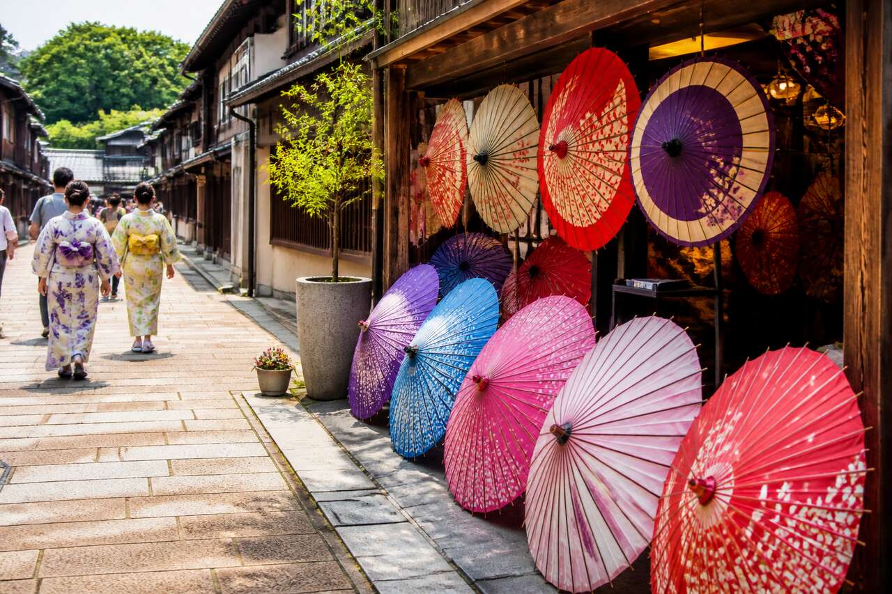 Matsuda Wagasa : boutique d'ombrelles traditionnelles à Kanazawa