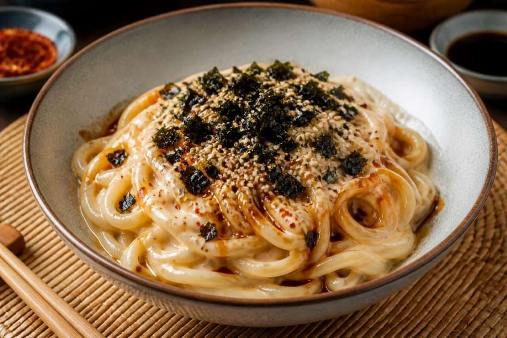 Recette d'udon froides à la sauce sésame