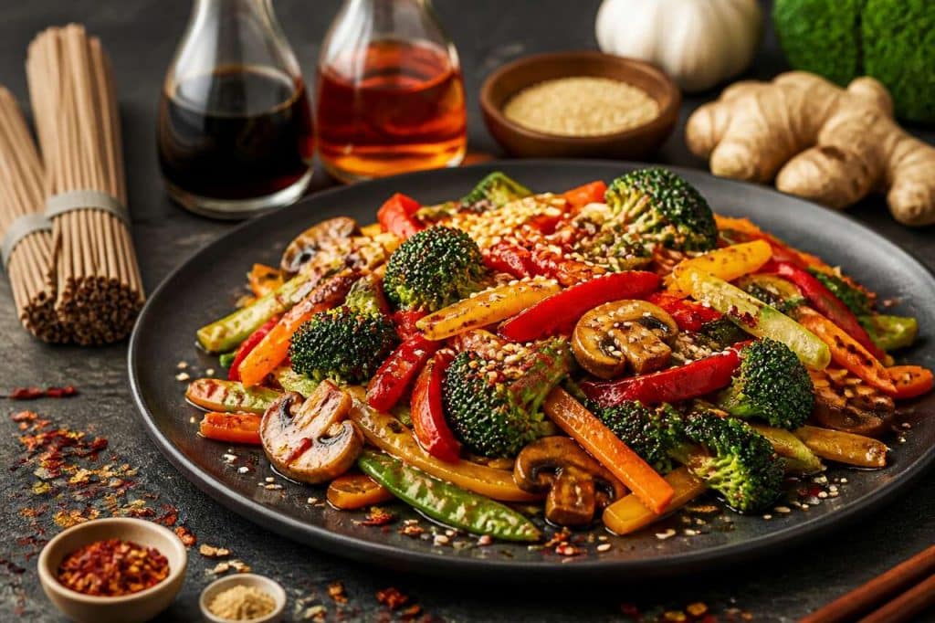 Recette de poêlée de légumes à la sauce soja