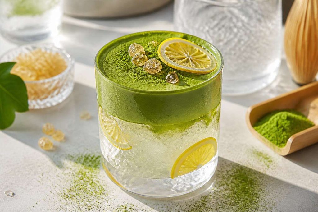 Recette de matchanade au yuzu glacé