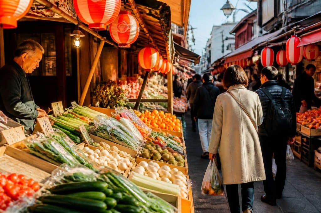 Le marché Hozuki à Tokyo