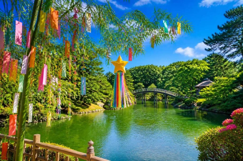 Festival Tanabata au jardin Shukkeien d'Hiroshima : une célébration inoubliable