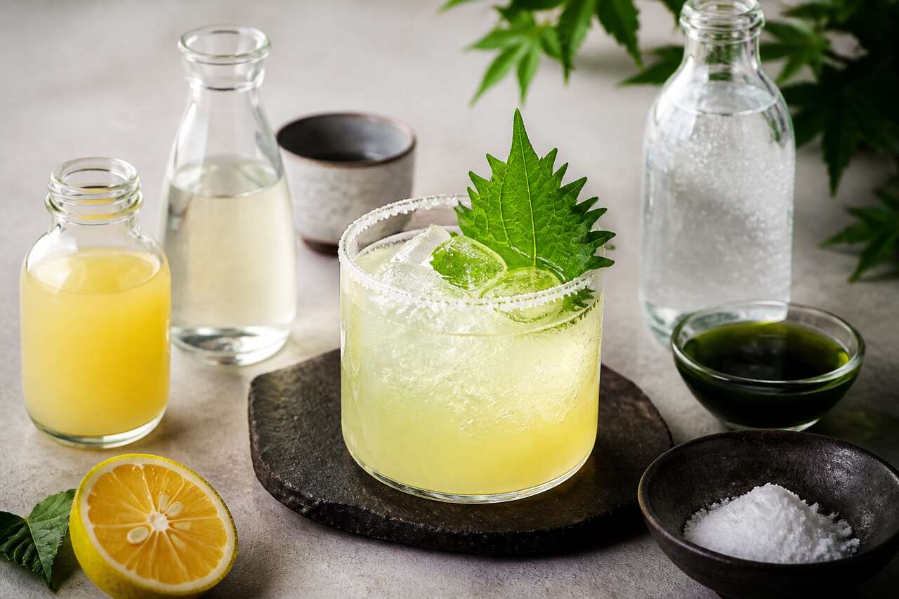 Recette de cocktail japonisant au shiso
