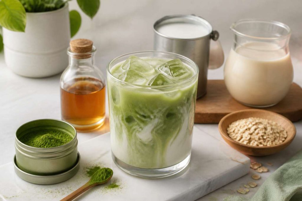 Recette du matcha latte glacé maison