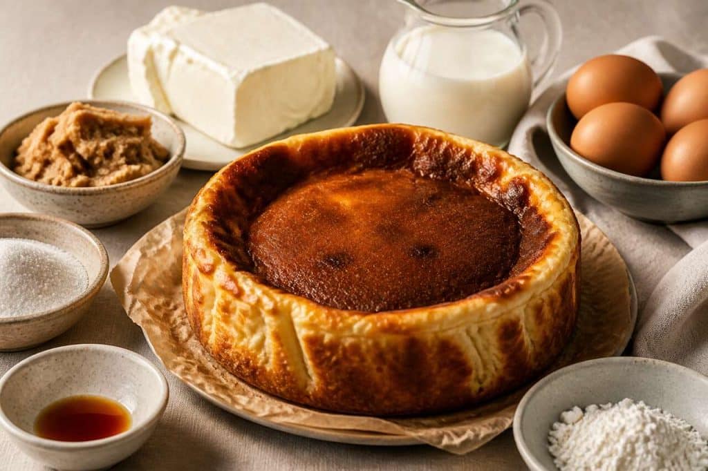 Recette du cheesecake basque au miso