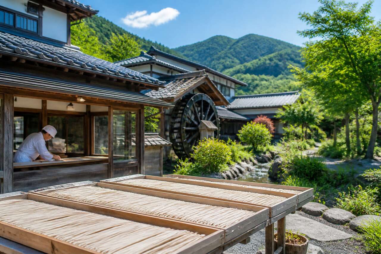 Visiter une fabrique de soba à Echizen
