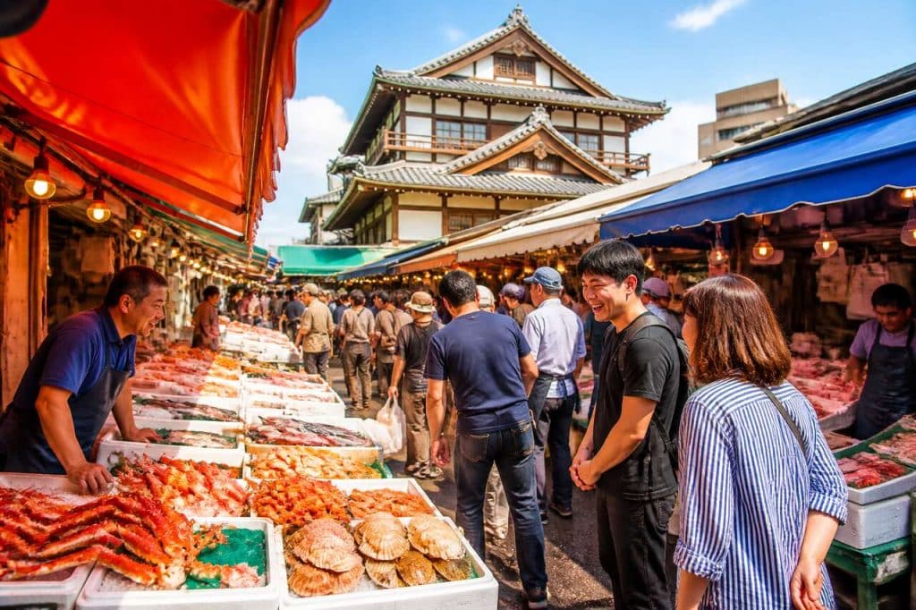 Marché aux poissons de Nijo à Sapporo