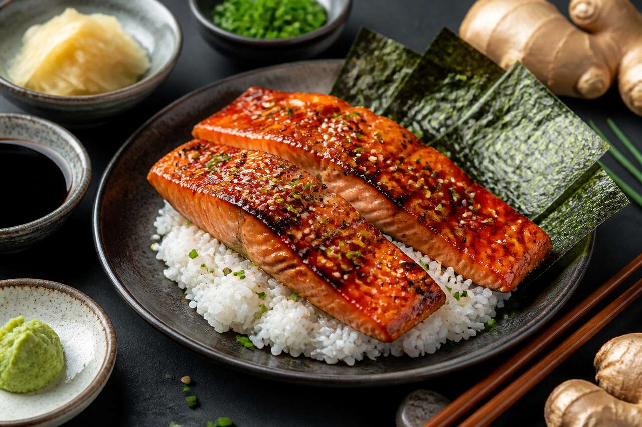 Recette de saumon grillé à la japonaise