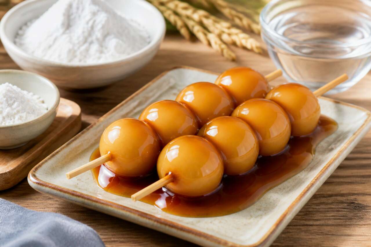 Recette de Mitarashi Dango : délice japonais sucré-salé