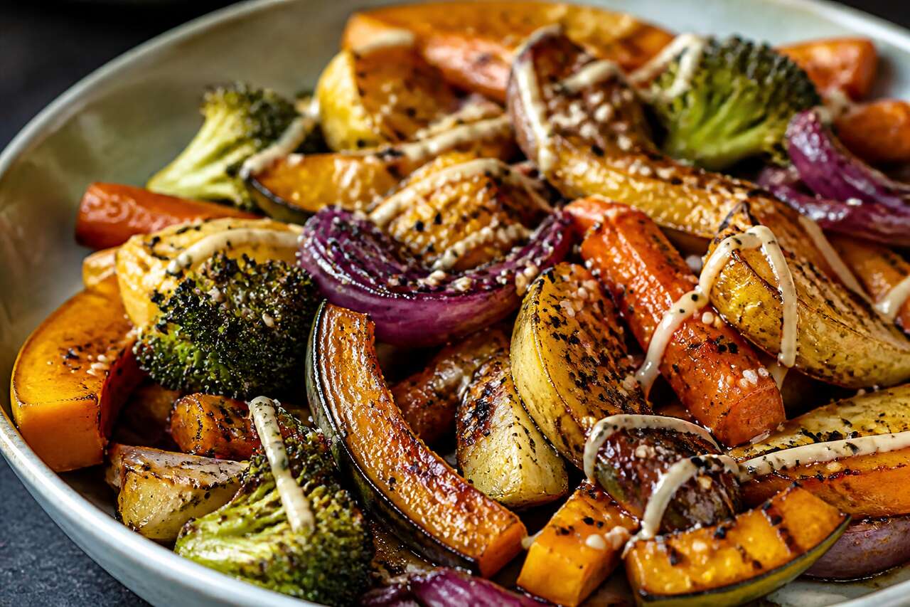 Recette de légumes rôtis glacés au miso
