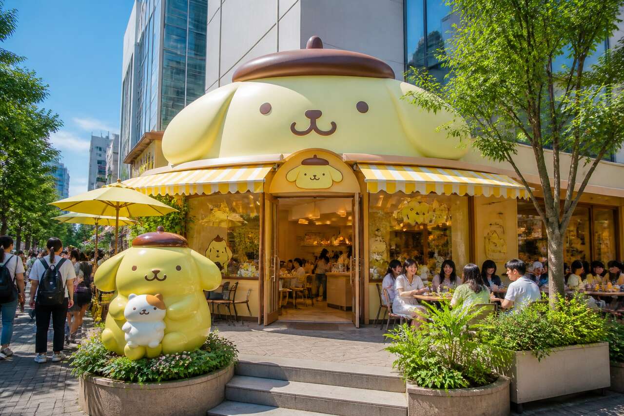 Le café Pompompurin à Tokyo : plongée dans l'univers kawaii de Sanrio