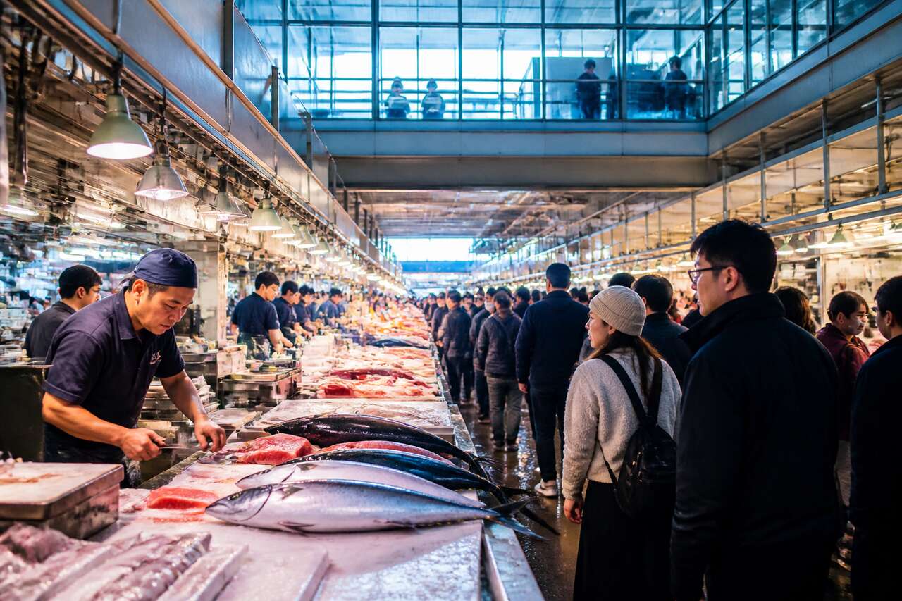 Le nouveau marché aux poissons de Tokyo à Toyosu