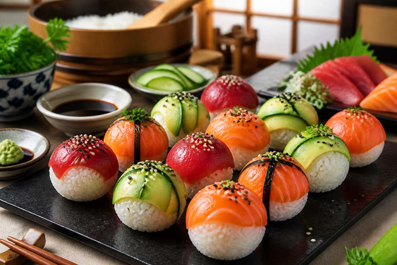 Recette de temari sushi : des bouchées japonaises faciles à réaliser