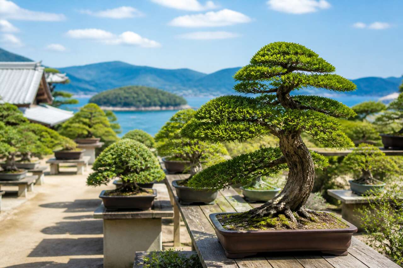 Les bonsaïs de Kinashi à Takamatsu