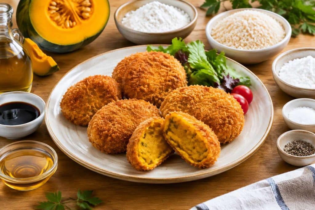 Recette de croquettes de kabocha : croustillantes et fondantes