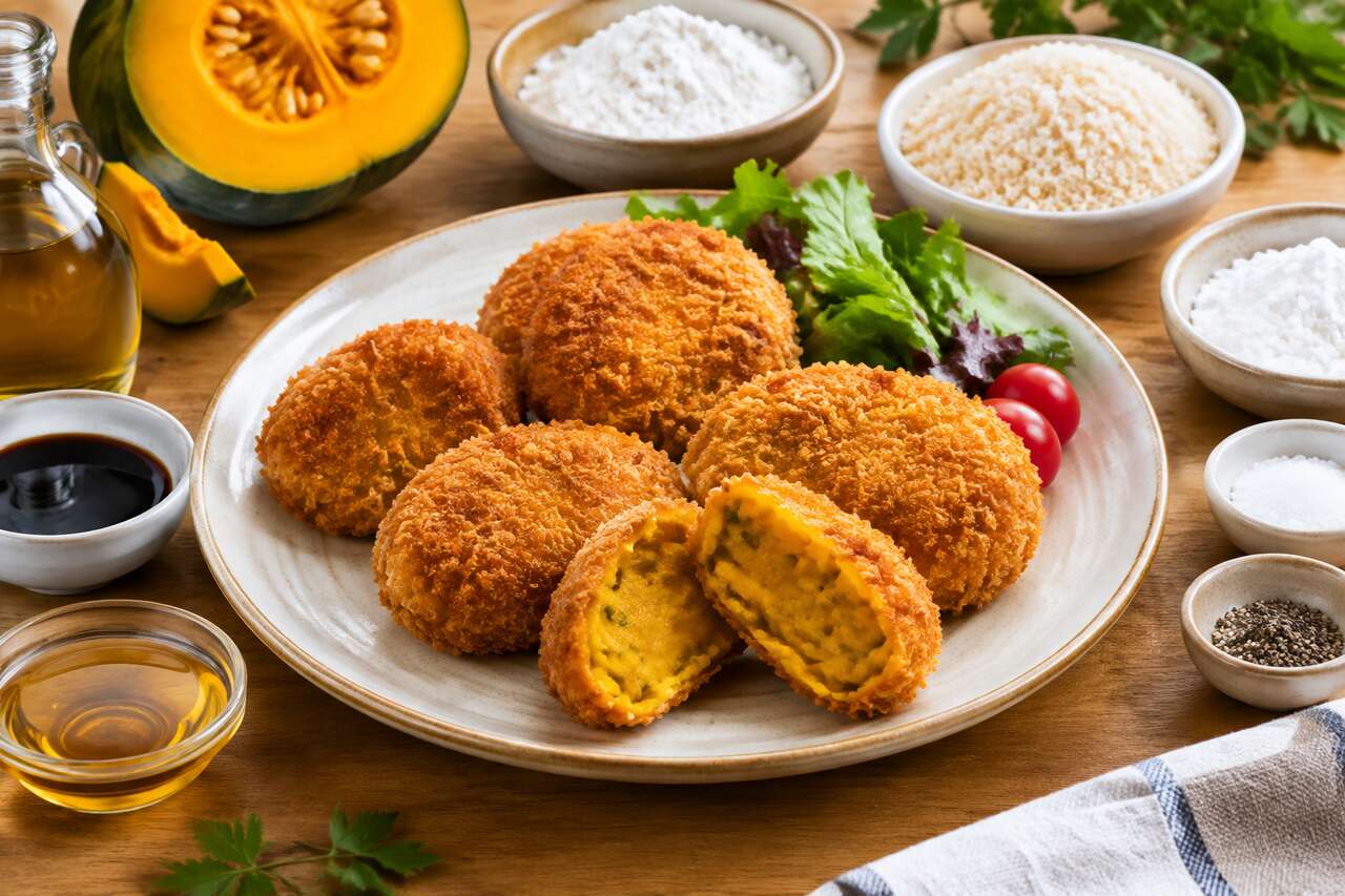 Recette de croquettes de kabocha : croustillantes et fondantes