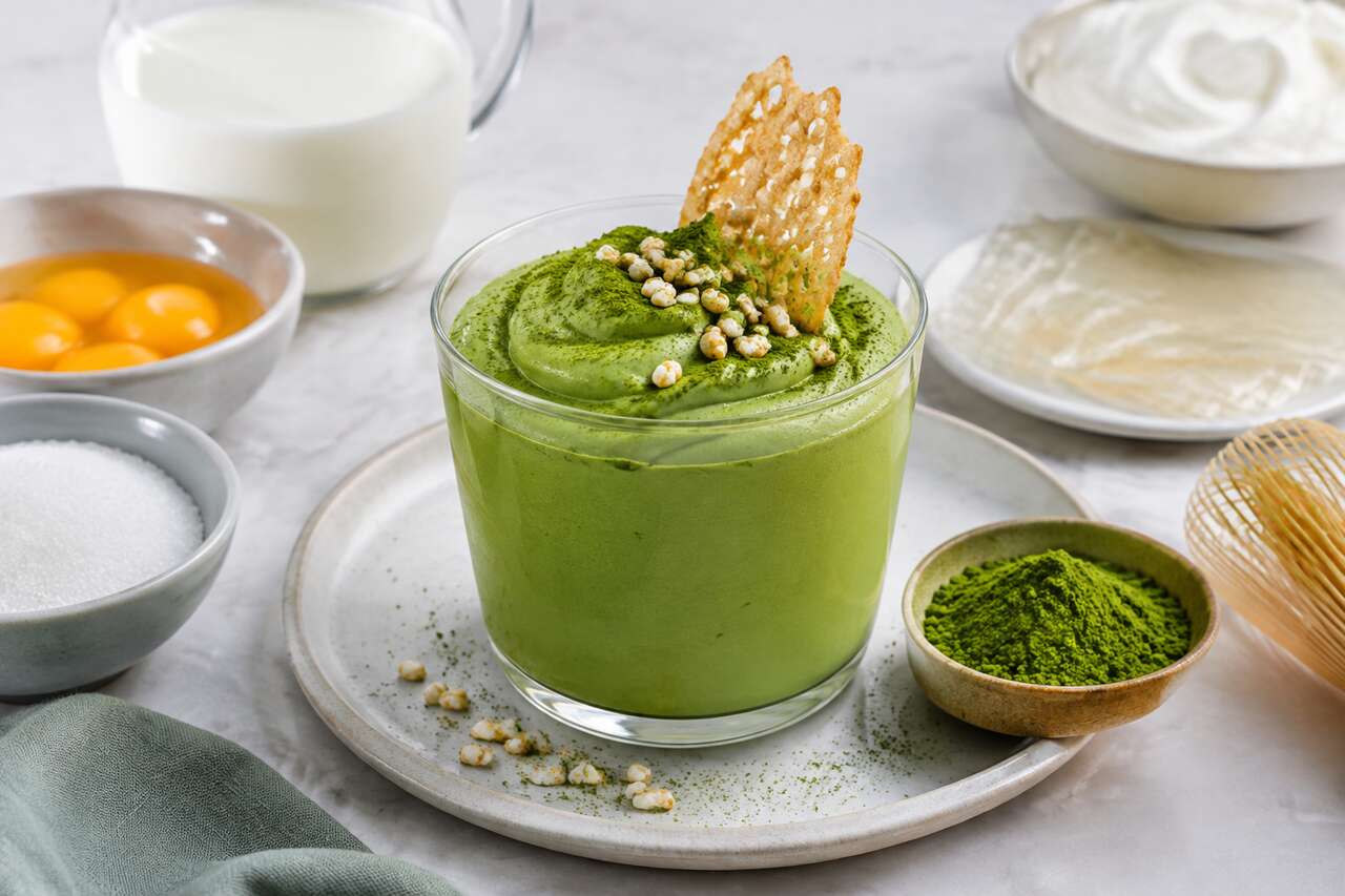 Recette de mousse au matcha japonaise