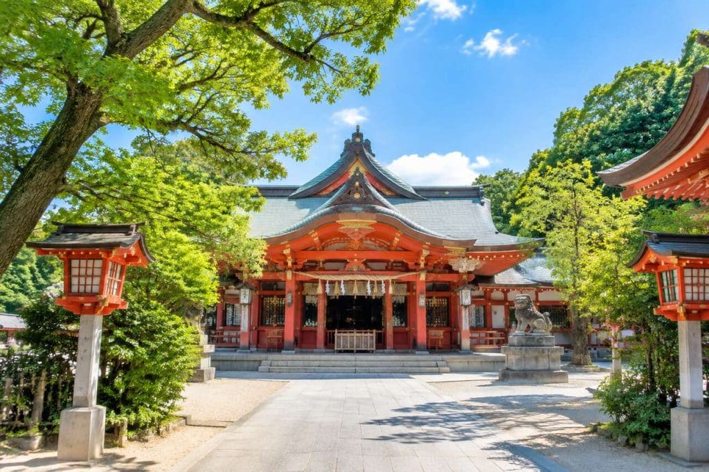 Le sanctuaire de Terumo à Hakata, fukuoka