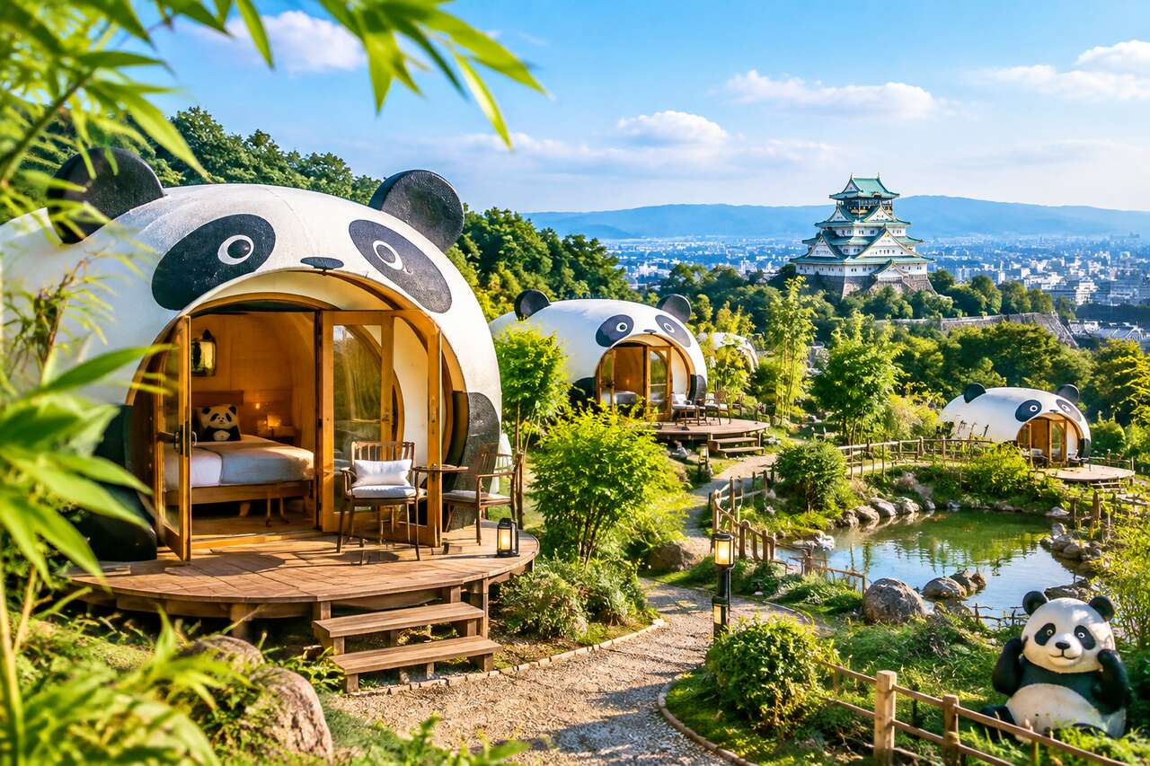 Panda Village : le camping insolite à découvrir près d'Osaka