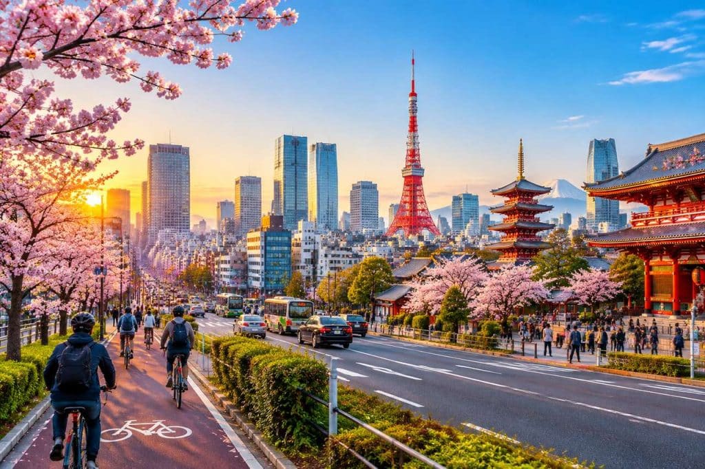 Tokyo à vélo : découvrir la capitale japonaise en deux roues