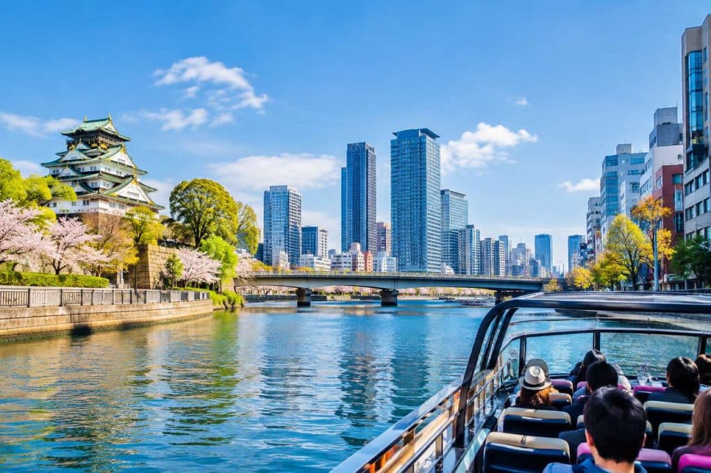 Bateau-bus à Osaka : découvrir la ville depuis l'eau