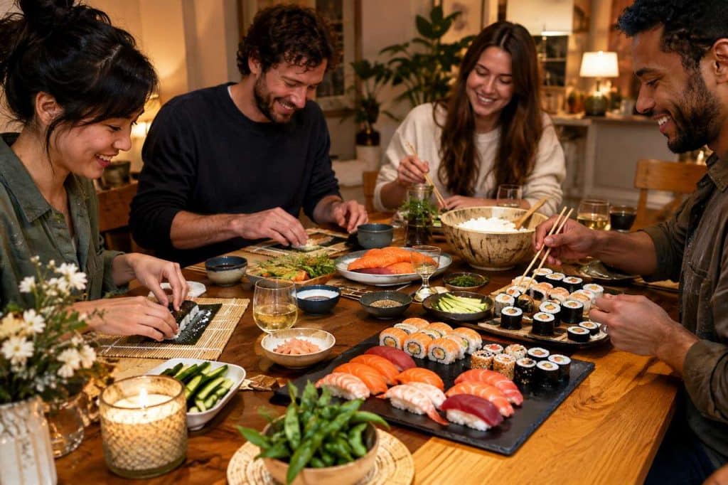 Comment organiser une soirée sushi réussie