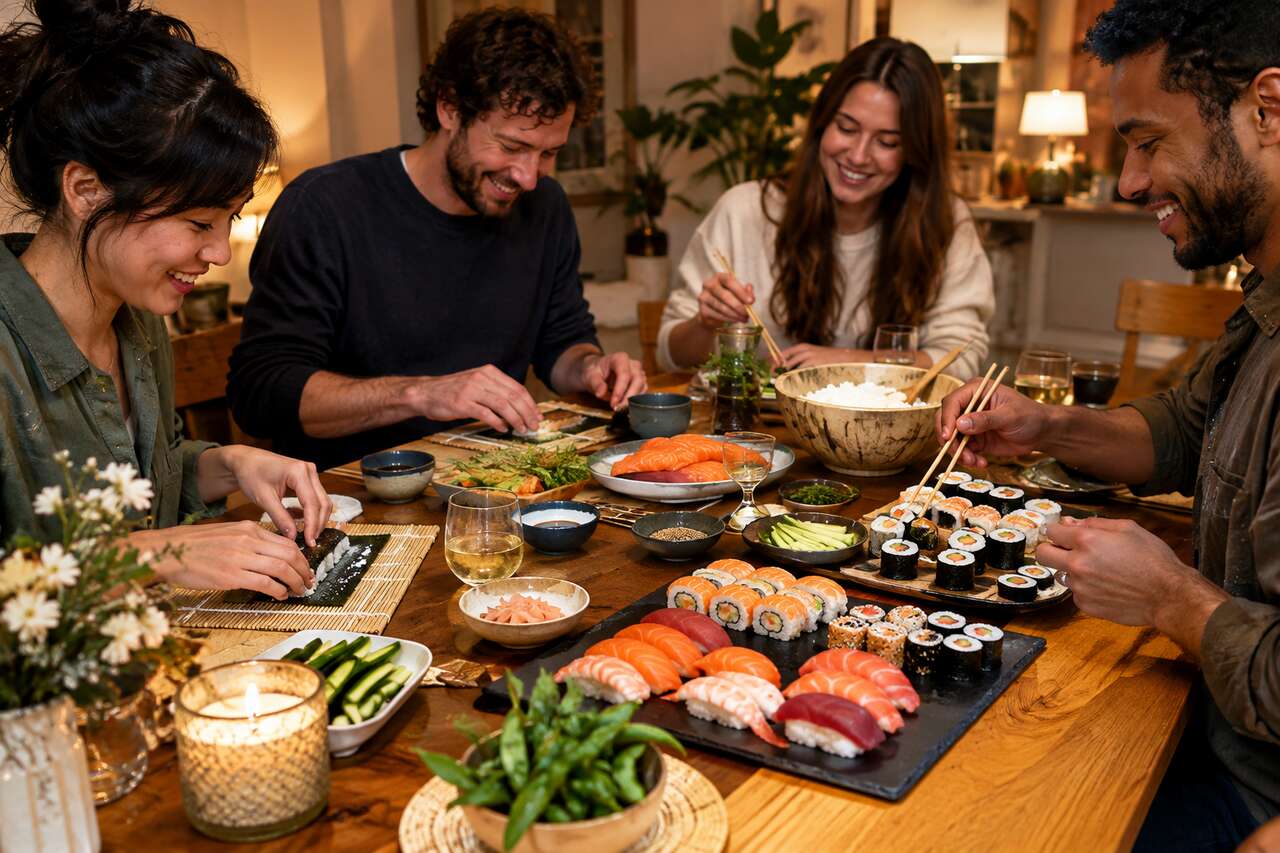 Comment organiser une soirée sushi réussie