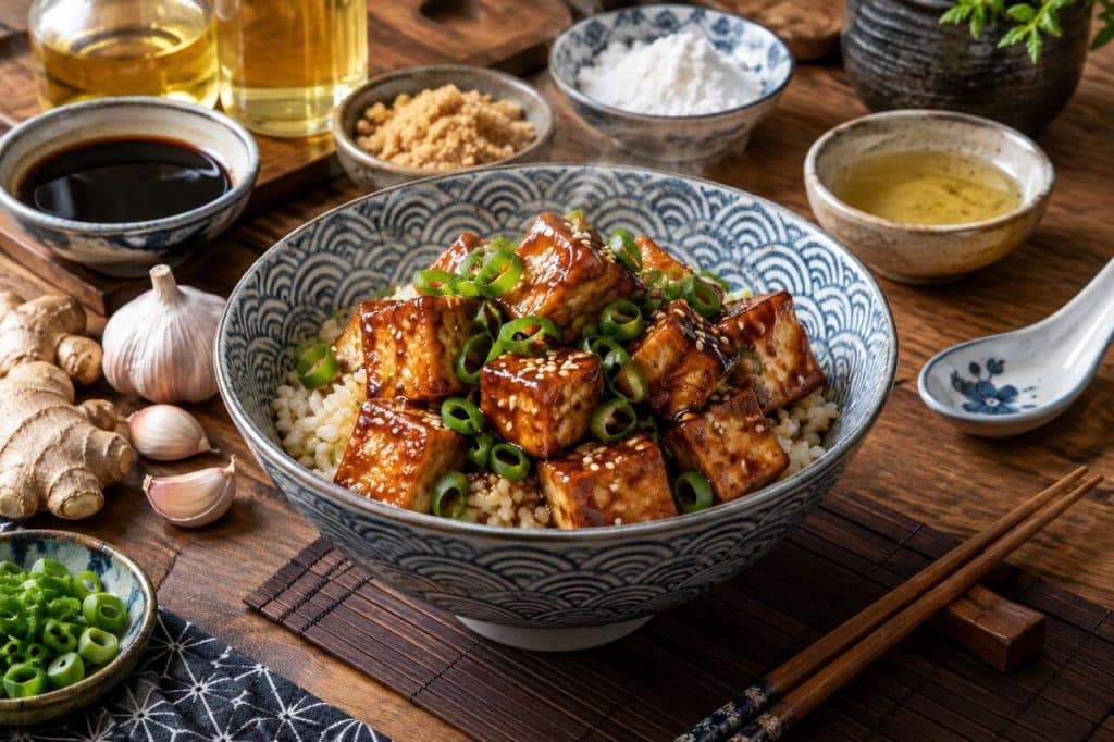 Recette de tofu teriyaki à la japonaise
