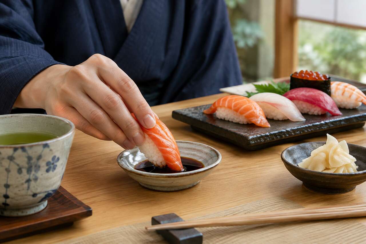 Comment manger des sushis de manière traditionnelle ?