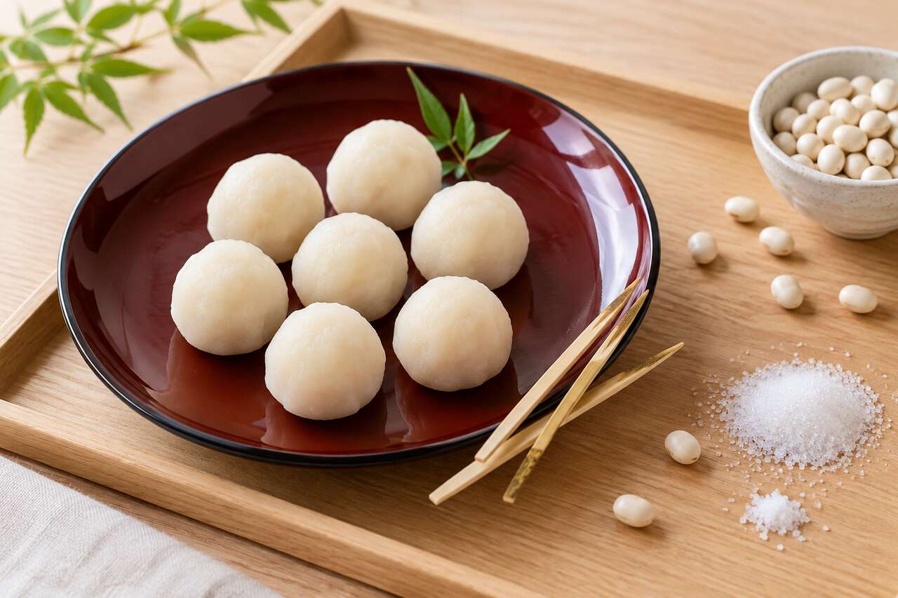 Recette du Shiroan : préparation de la pâte d'azuki blanche japonaise