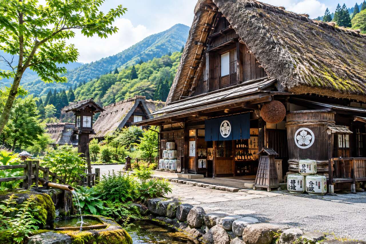 Brasserie de saké familiale à Shirakawa : une immersion unique