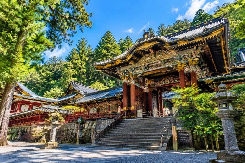 Le temple Toshogu de kunozan à Shizuoka